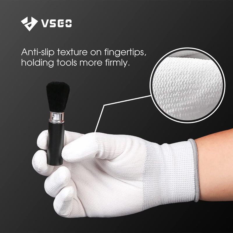 VSGO Professional Camera Cleaning Gloves Anti-Static for Camera and Sensor Cleaning, Compatible with Precision Instruments, White (DDG-1) - Image 4